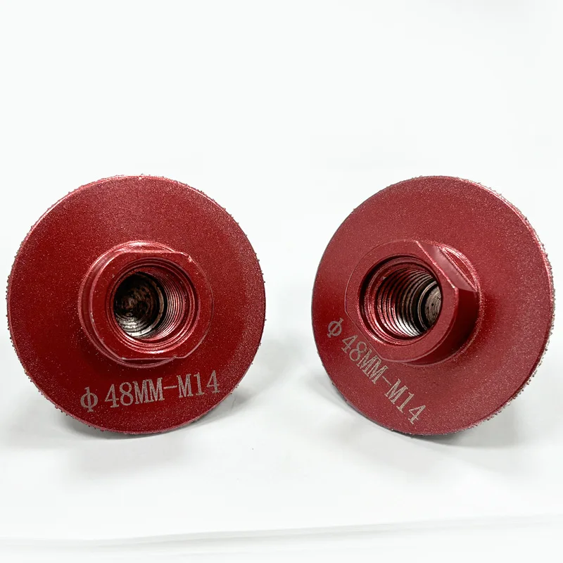 1pcs Brazed Diamond Chamfer M14-48mm Thread for Stone Floor Tile Ceramic Reaming Drill Bit Conical Chamfer Angle Grinding Head