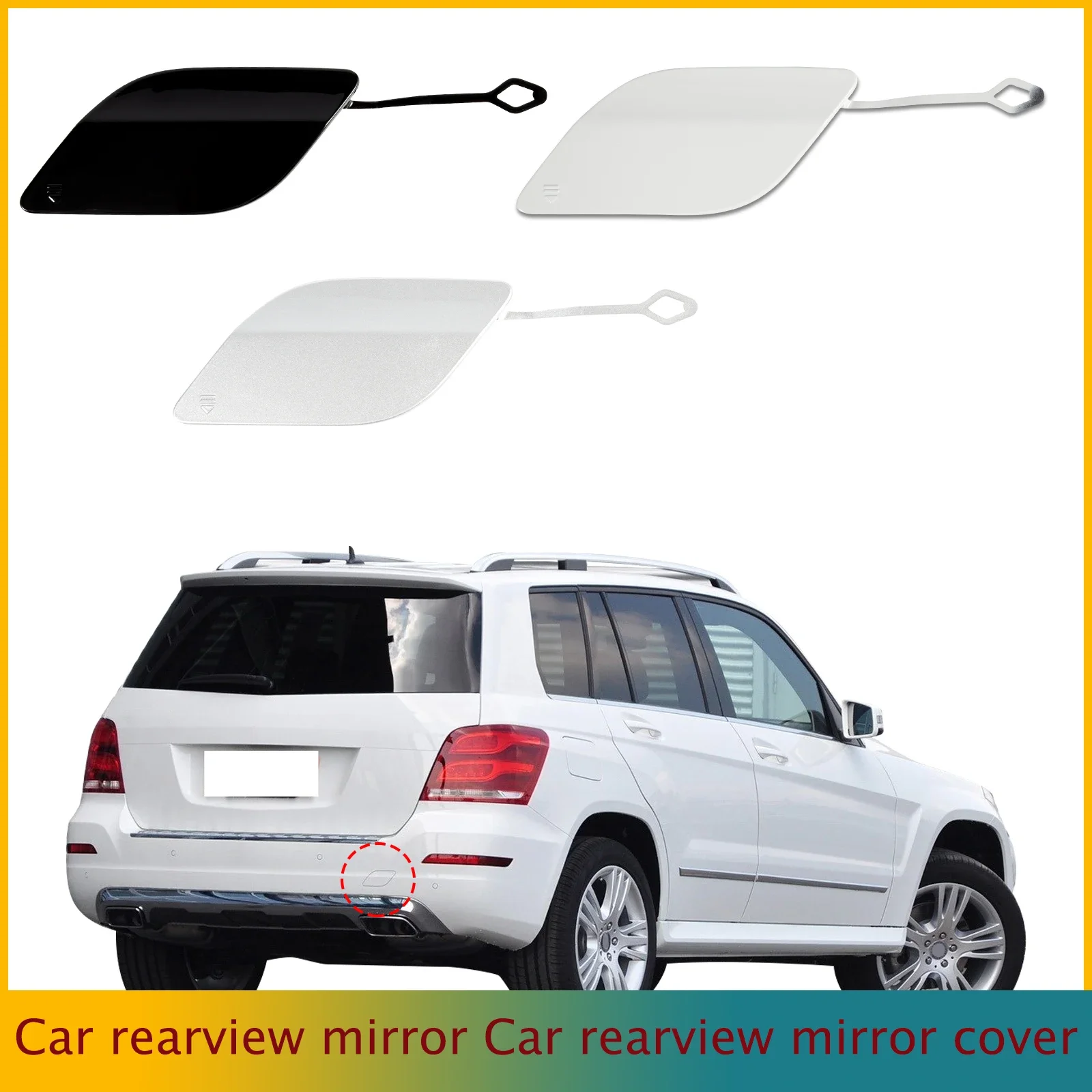 Tapa de gancho de remolque para parachoques trasero, ojo para Mercedes Benz GLK X204 para GLK200 GLK220 GLK280 GLK300 2012 2013
