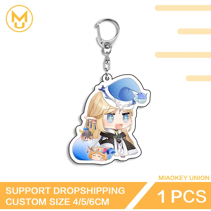 Edition Wuthering Waves Cartethyia Advance Guard Scratch Proof Double Sided Key Chains Charming Cosplay Novelty Jewelry