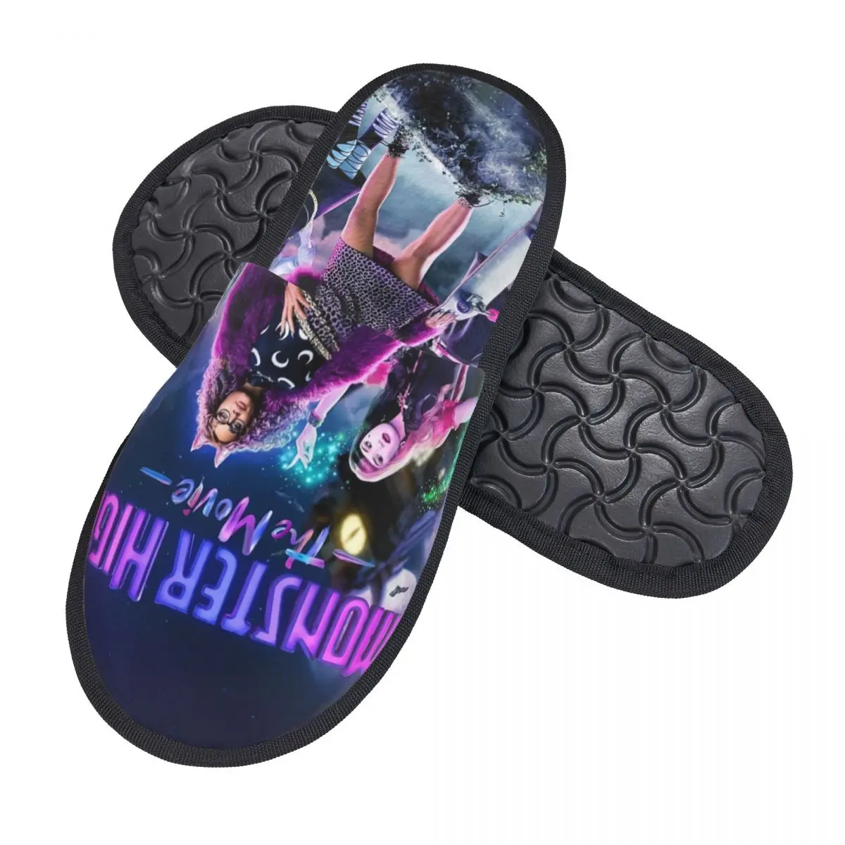 Custom Monster Highs America MusicFantasy The Movie Comfy Scuff Memory Foam Slippers Women Bedroom House Shoes