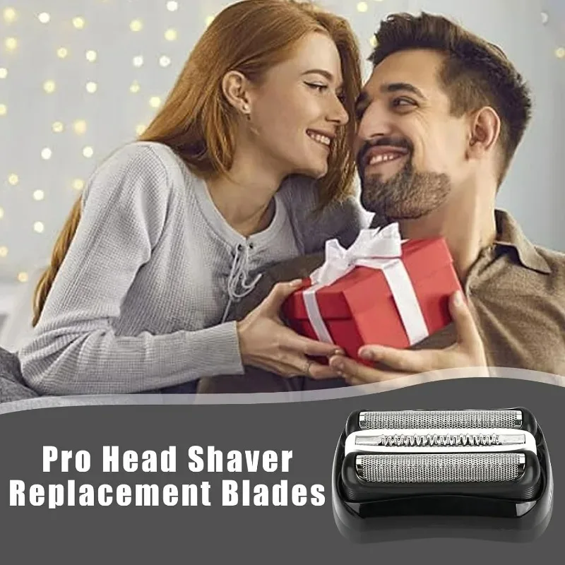 عبوتان من رؤوس بديلة 32B لماكينات الحلاقة Braun Series 3، تناسب 310s/3010s/3040s/3050cc إلخ. الاستخدام الرطب والجاف، العناية بالرجال