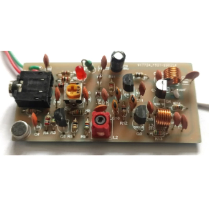 (Parti sciolte) Kit trasmettitore FM Microfono wireless fai-da-te Stazione radio a portata chiusa Produzione elettronica
