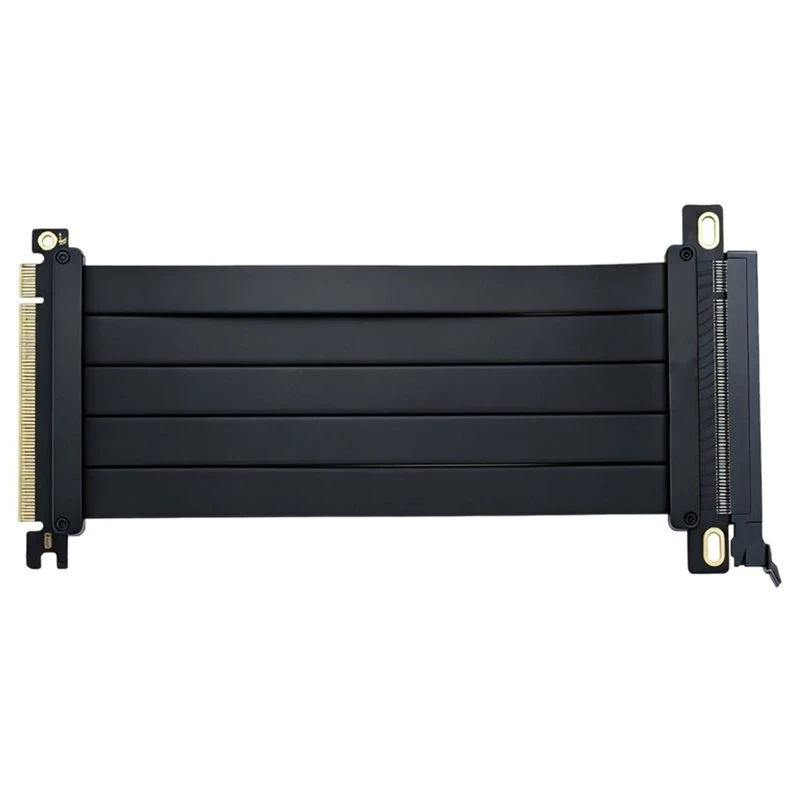 クラシックpcie-40-x16-gpuライザーケーブル-90-°-180-°-ブラックグラフィックカード延長ケーブル-高速ビデオカード延長コード-20cm