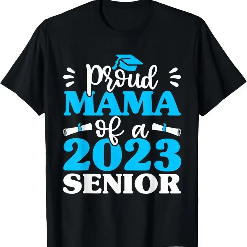 Matching Graduation Grandma T Shirt Proud Mama Of 2023 Senior
