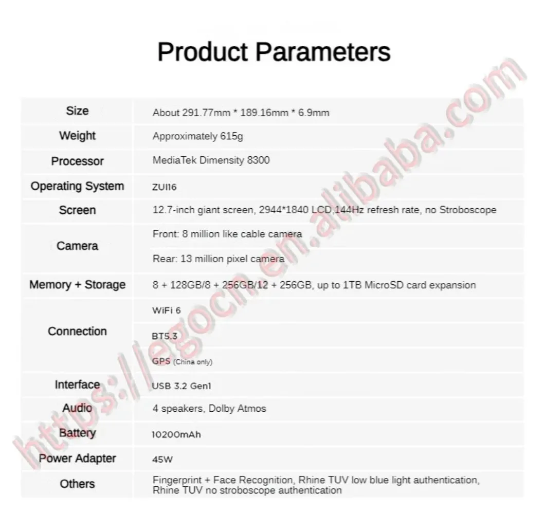 Lenovo tablet Xiaoxin Pad Pro 2025 2nd 144Hz 2.9K 12.7-inch MTKTianji8300 2944*1840 10200mAh LCD Screen 45W fast charge CN ROM