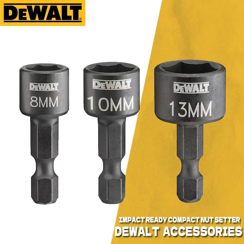 DEWALT 육각 핸들 마그네틱 슬리브 액세서리, DT7462 // DT7463 // DT7464 컴팩트 너트 드라이버, 8mm, 10mm, 13mm, N597434, N597284, N597437 