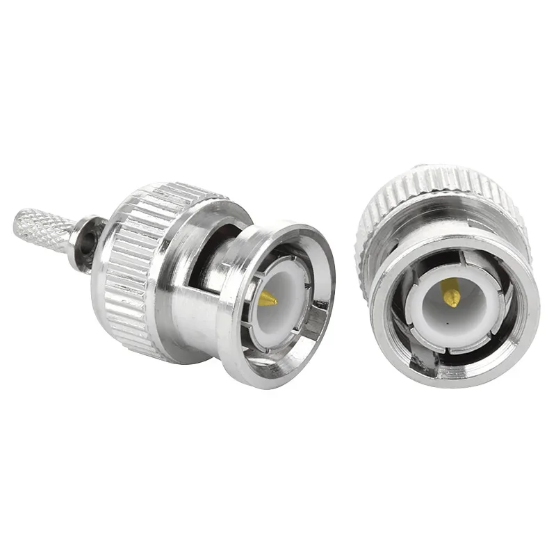 BNC Male RF Coaxial Cable Connector BNC-J-1.5 Window Solder Crimp for RG174 RG316 LMR100