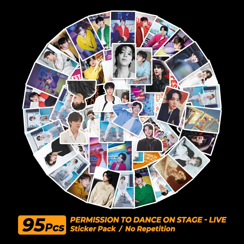 

KPOP 95 шт. наклейки Stray Kids FESTA 2025 граффити PERMission TO DANCE декоративные наклейки DIY чашка воды подарок