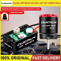 HOBBYWING QuicRun WP Mini24 25A ESC External 1621 3500KV Brushless Sensorless Motor Combo For 1/18 1/24 RC Crawler Car Model
