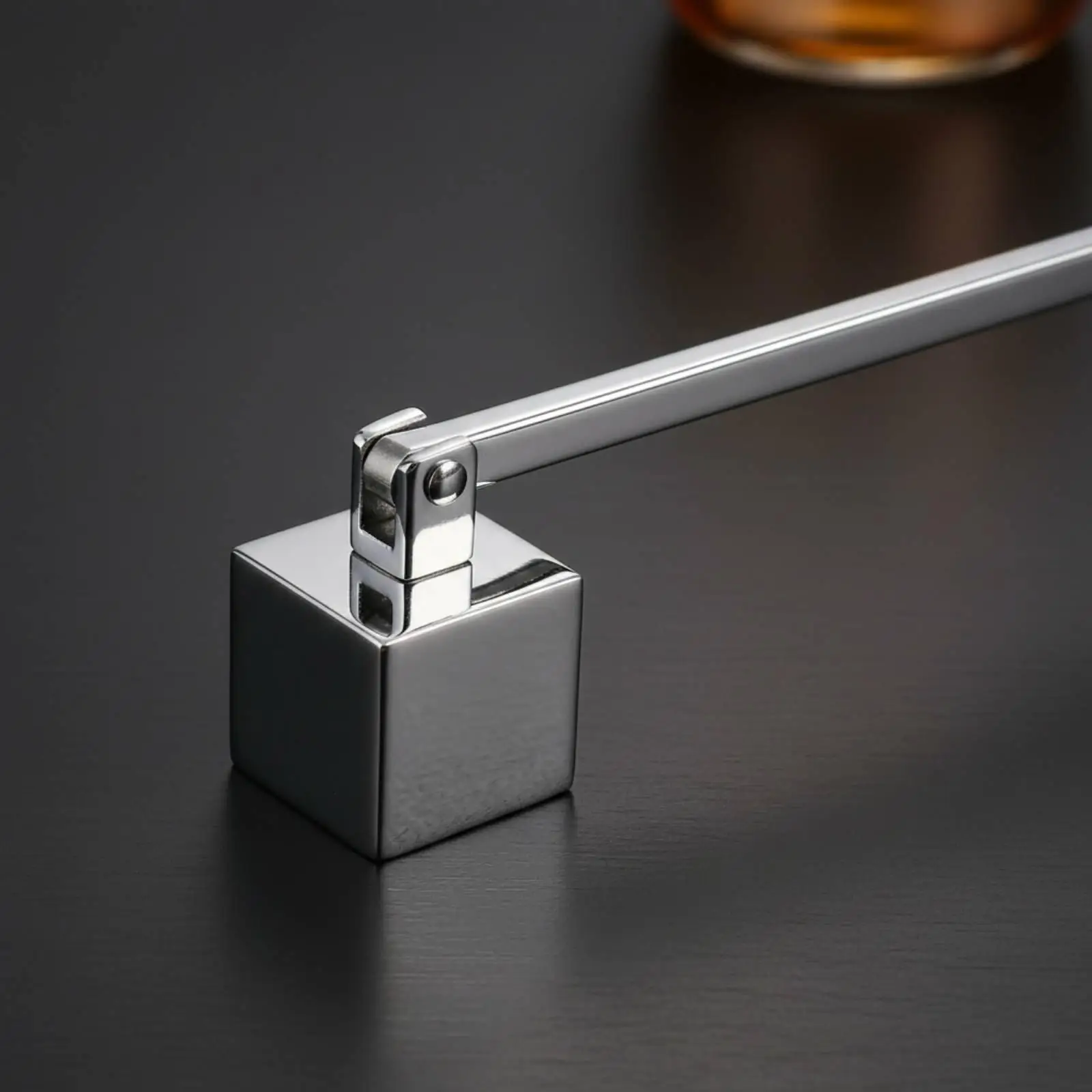 Square Candle Prevents Smoke Candle Smokeless Rotating Head Flame Wick Smotherer for, Spa, Meditation
