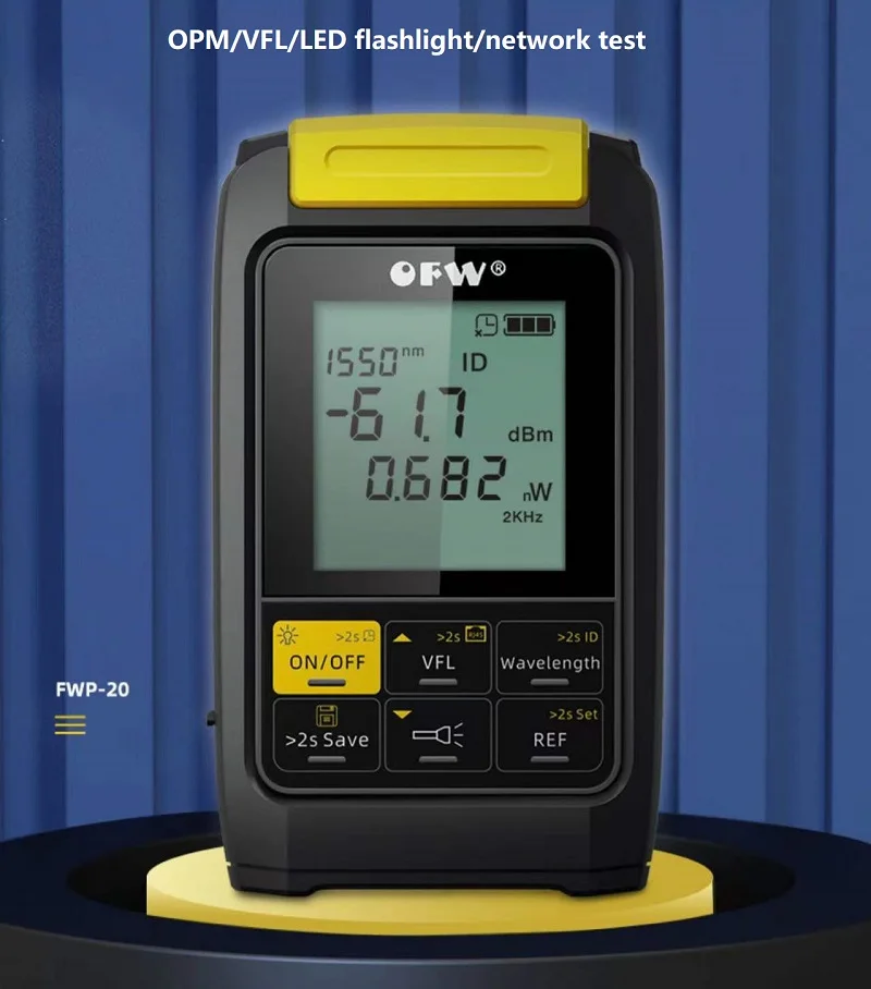

Mini 4 in 1 Multifunction Optical Power Meter Visual Fault Locator Network Cable Test Optic Fiber Tester OPM 1mW VFL