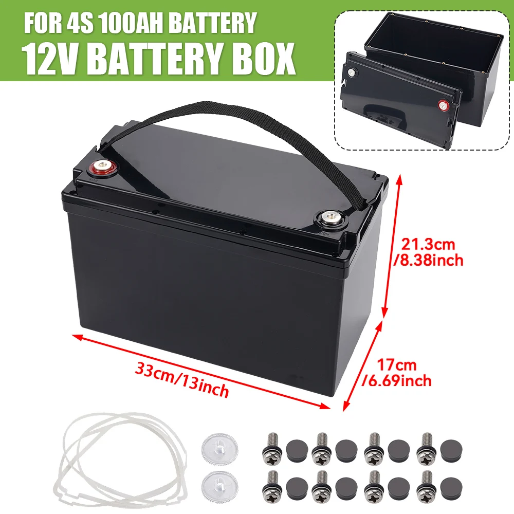 230AH 280AH for 4S Battery Storage Boxes 12V Solar Cells Case RV Yacht DIY Portable Battery Storage Plastic Lithium Battery image 3