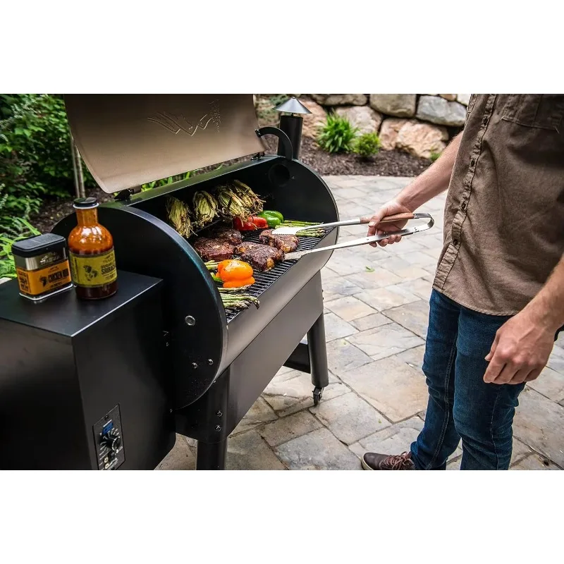 Grills Pro 34 Electric Wood Pellet Grill and Smoker, Bronze