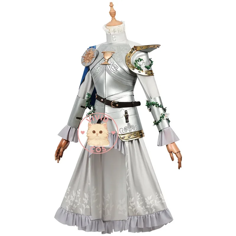 

Identity Game V Ada Mesmer Cosplay Hot Role Play Costume Psychologist Anime High-Quality Silver Dress for Women Suit