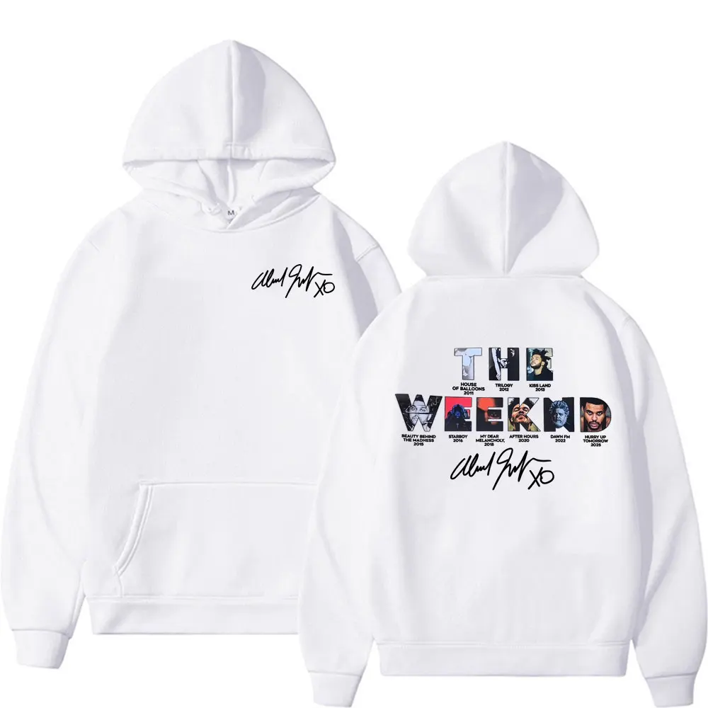 The Weeknd Hurry Up Tomorrow غلاف الألبوم 2025 هوديي رجالي Harajuku Hip Hop هوديي غير رسمي عصري