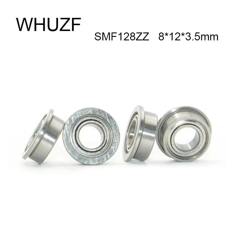 

SMF128ZZ Flange Bearing 8x12x3.5mm 10/20/50PCS ABEC-1 Double Shielded Miniature Flanged MF128 Z ZZ Ball Bearings MF128-2Z MF128Z