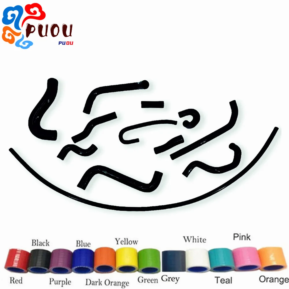 

Fit 90-92 VW Golf GTI MK2 Silicone Pipe 1.8 8V PB Code RHD Coolant Radiator Heater Hose Kit