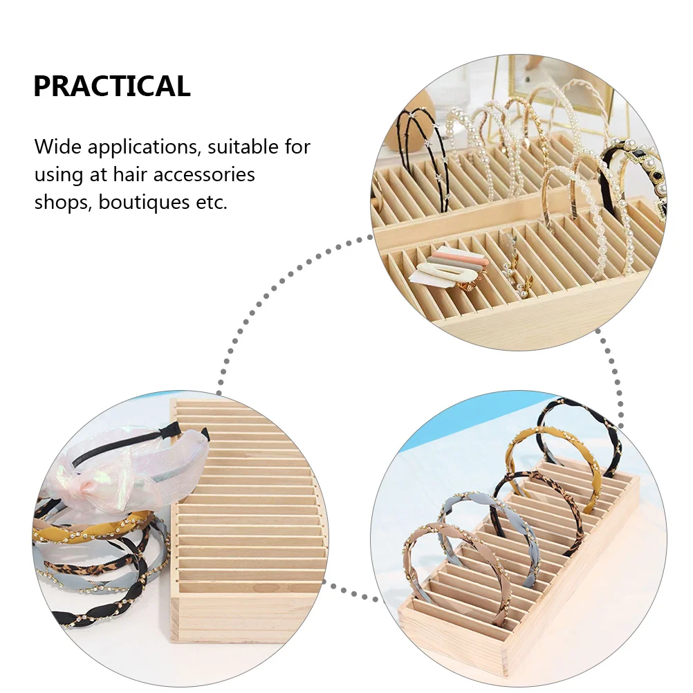 

Wooden Hairb Rack Headwear ganizer Desktop s Hair Accessories Shops Boutiques Display Hoops s Gifts Family Friends Easy