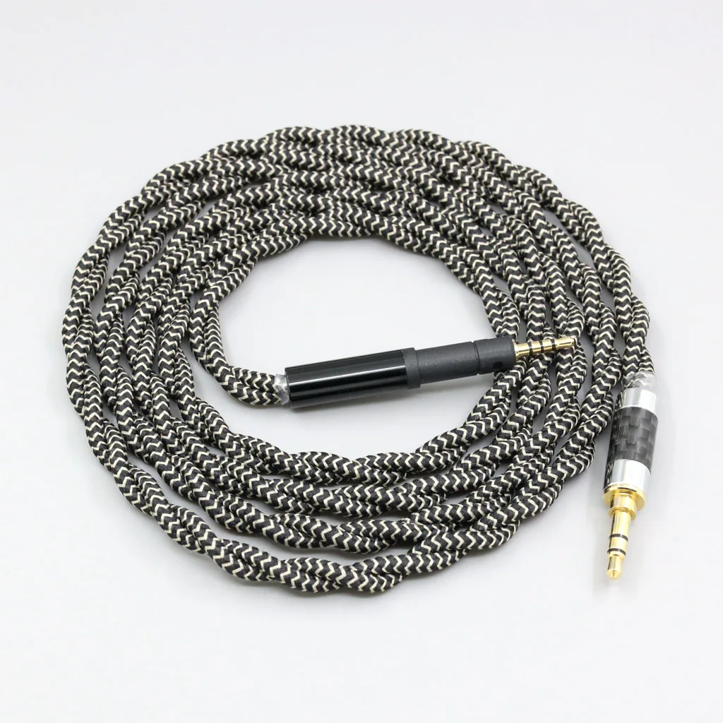 2 Core 2.8mm Litz OFC Earphone Shield Braided Sleeve Cable For Sennheiser HD599 HD569 HD 560S HD559 hd560s LN008242