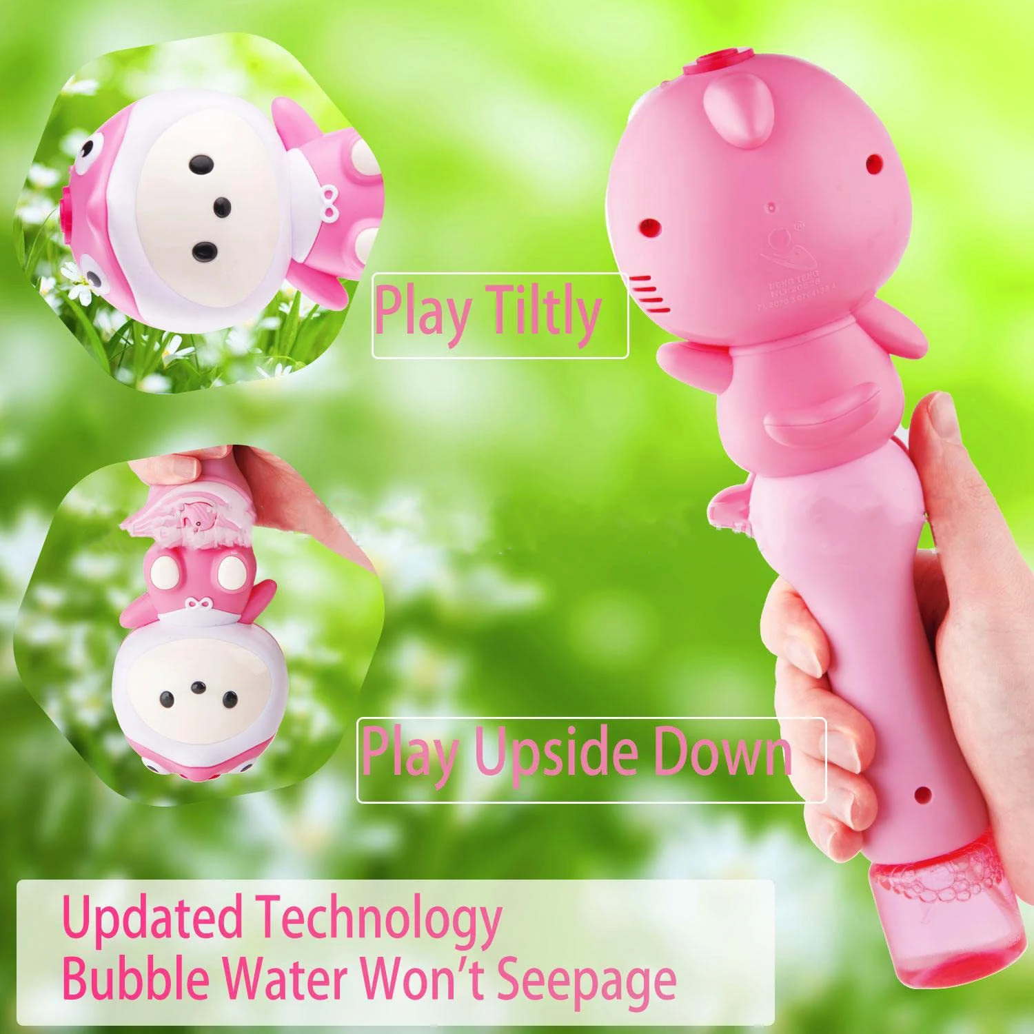 การ์ตูนน่ารักหมูไฟฟ้า Bubble Gun ของเล่นเด็ก Bubbles เครื่องอัตโนมัติสบู่ Blower พร้อมแสงปาร์ตี้กลางแจ้ง Bubble House ของขวัญ