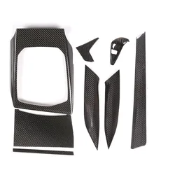Real Carbon Car Interior Central Control Dashboard Gear Shift Knob Panel Trim For BMW 3 4 Series G20 G26 2020-2022 For BMW i40