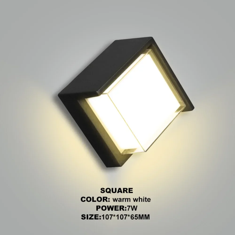 Modern LED IP65 Waterproof Interior Wall Light Fixtures Outdoor Mounted Lighting Lamp for Home Decor