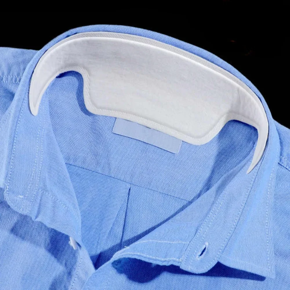 10 pezzi cappello fodera per il sudore PVC usa e getta collo collare cuscinetti per il sudore colletto camicia protezione fodere assorbenti cuscinetti adesivo anti-sporco