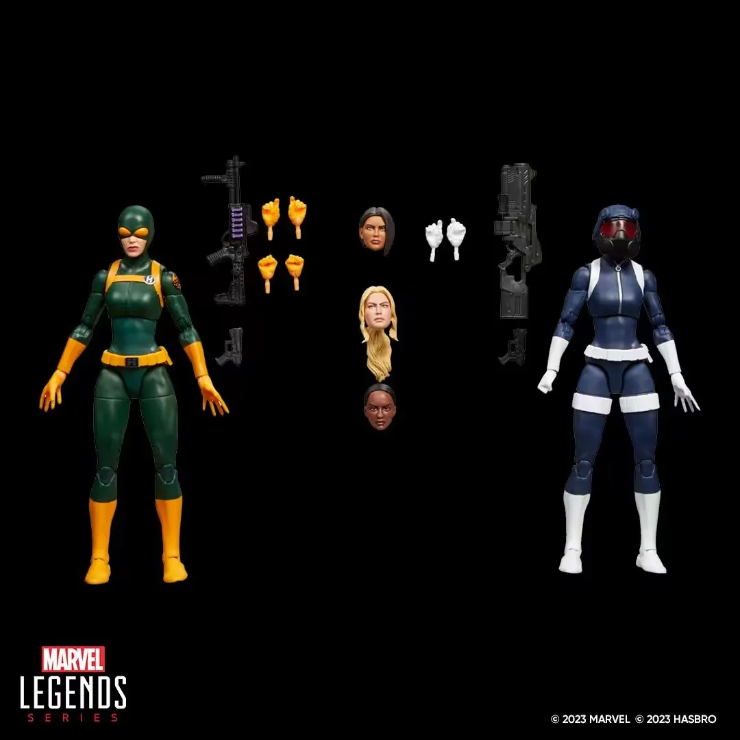 Figura de acción exclusiva de Marvel Legends S.H.I.E.L.D Agent Trooper y Hydra Trooper de 6"