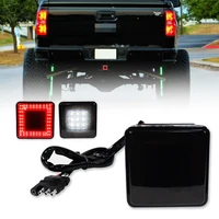 3 en 1 Universal LED transporte 2 ""receptor camión SUV RV remolque parachoques trasero lámpara de conducción freno cola inverso enganche cubierta luz