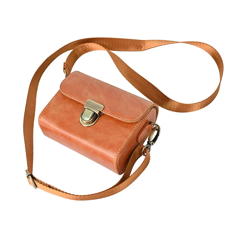 PU Leather Photo Cover Camera Case Shoulder Bag For Ricoh GR3 GR2 Canon G7 X Mark III G9X G7X II SX740 Panasonic TZ90 TZ85 TZ30