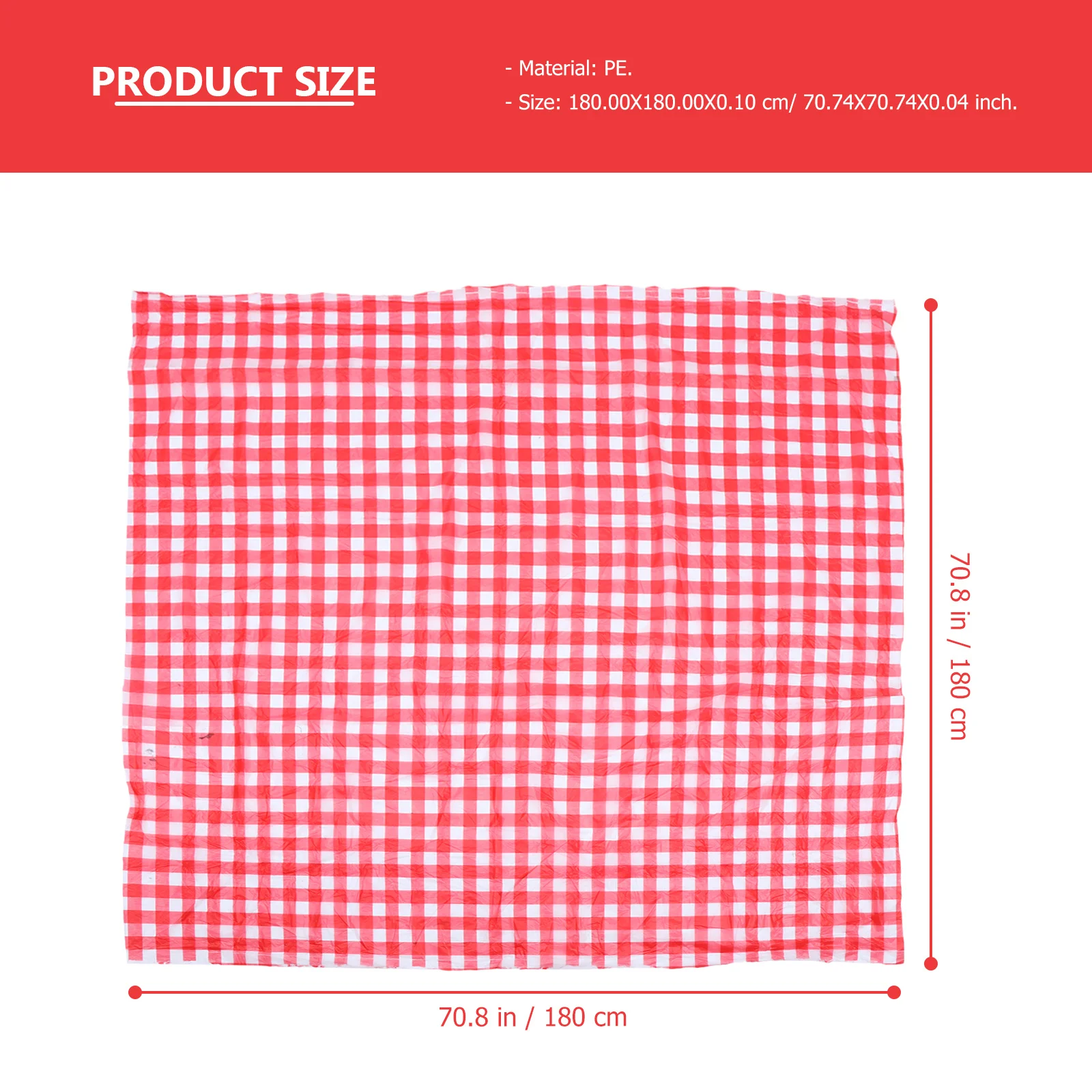 

10Pcs Disposable Checkered Tablecloth Rectangular Buffalo Plaid Pattern Printed Party Table Cloth Checkered Tablecloth