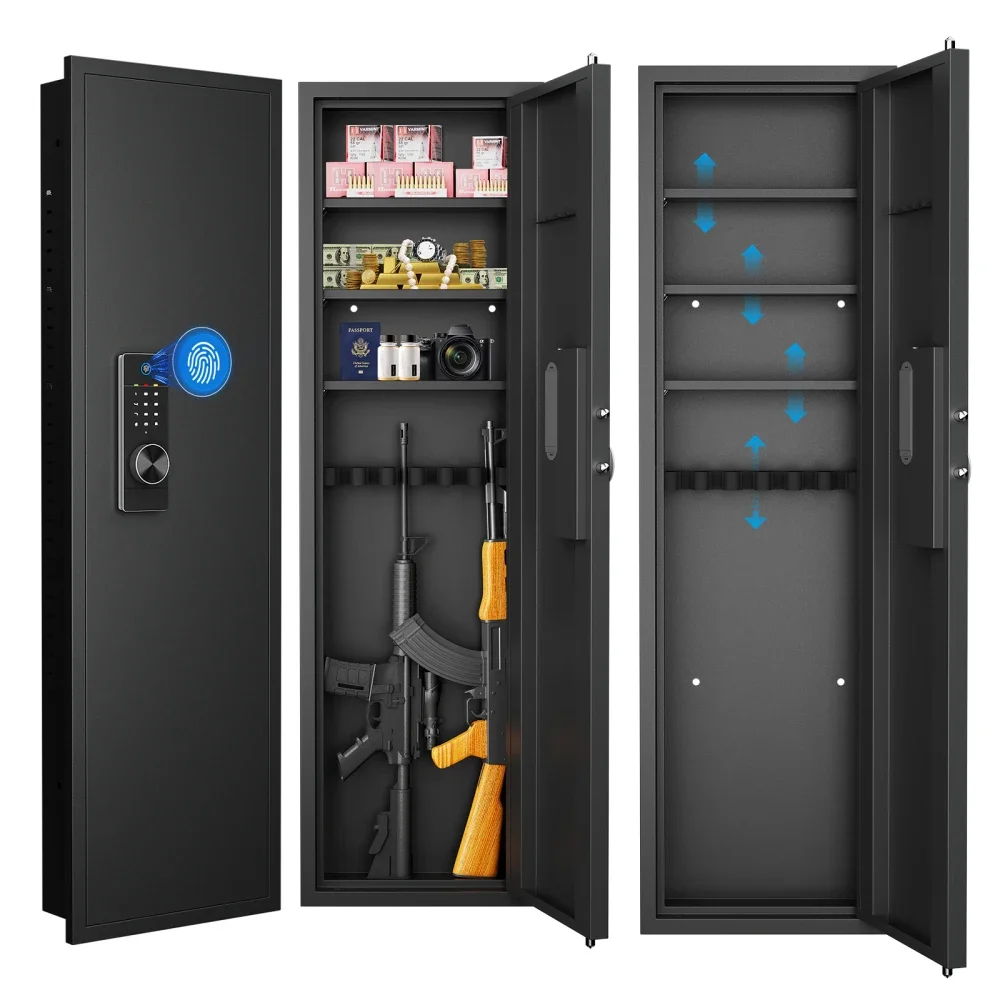 Fingerprint Touch Panel in-Wall Safe Hidden Wall Gun Safe Assembled Storage Multifunctional Wall Safe