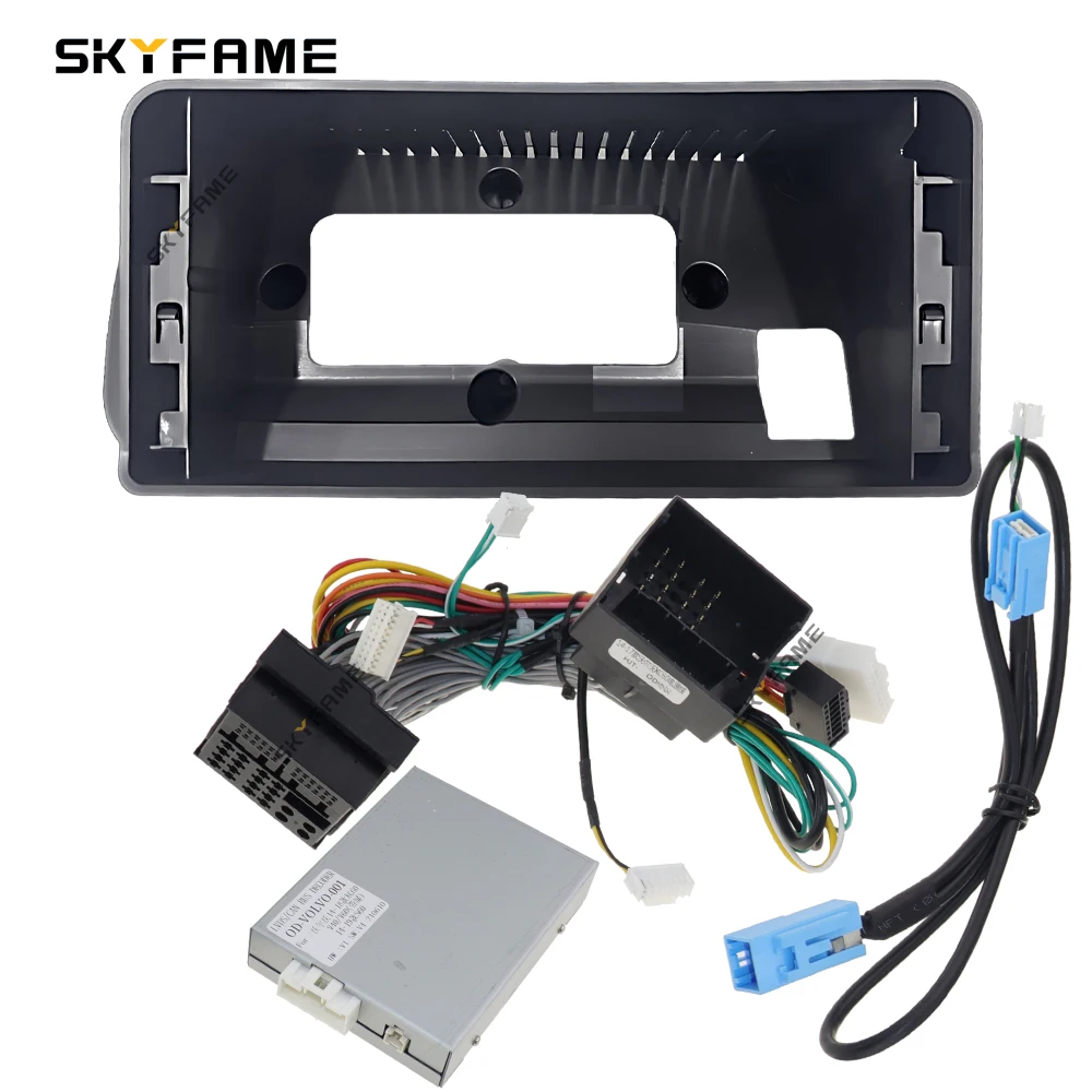 SKYFAME 12.3 Inch Car Frame Fascia Adapter Canbus Box Decoder Android Radio Dash Fitting Panel Kit For Volvo V40