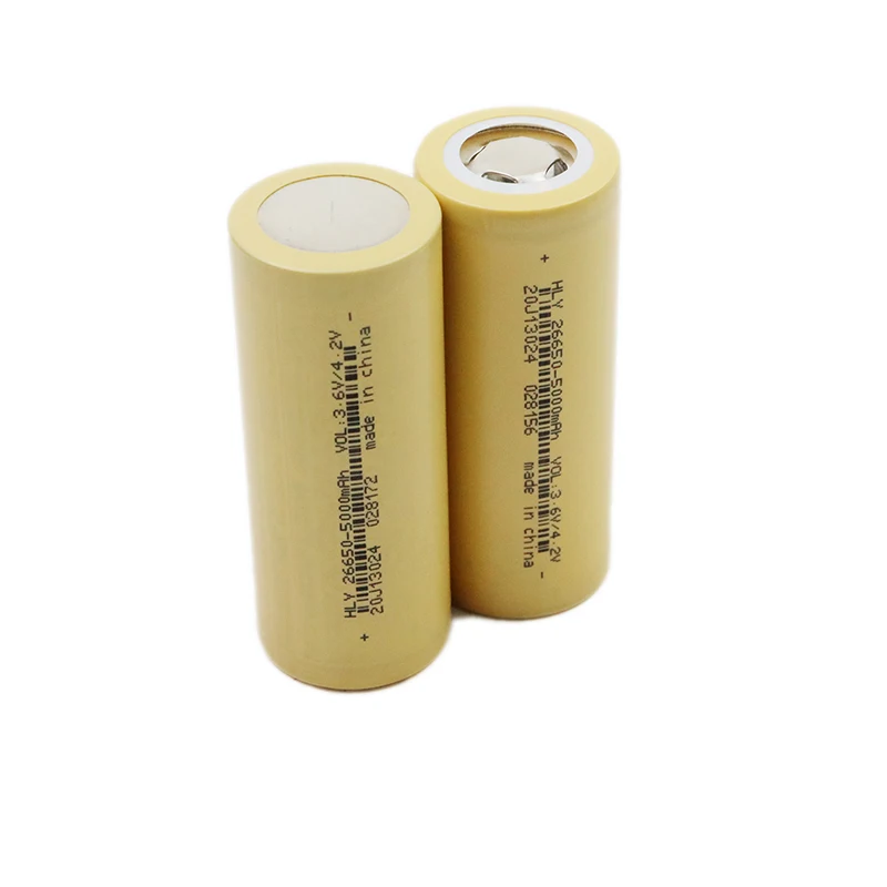 50 قطعة بطارية ليثيوم أيون 26650 3.7 فولت 5000 مللي أمبير سعة كبيرة لعبة الطاقة بدون طيار مروحة وأدوات كهربائية أخرى