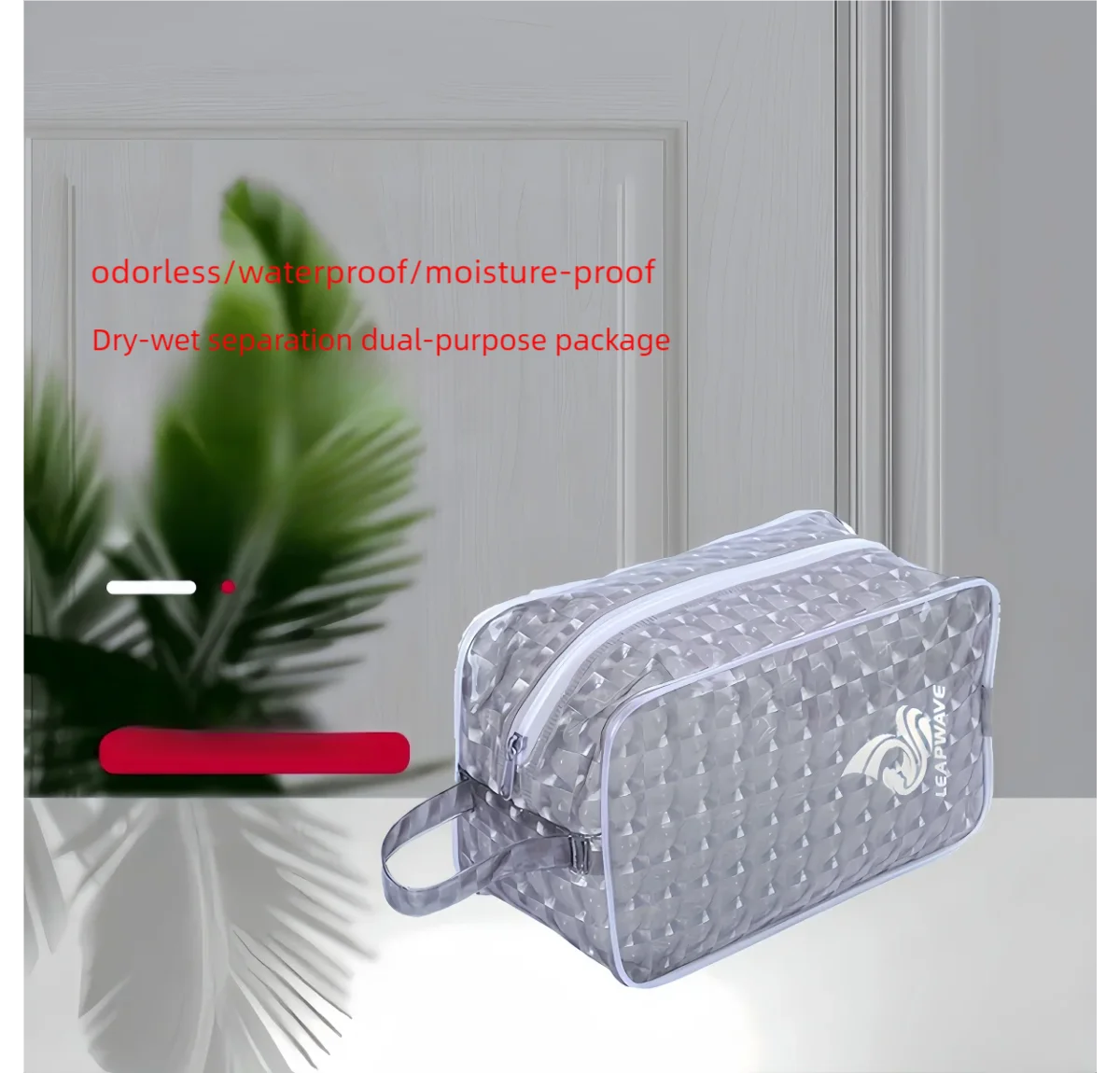 Sac de natation étanche portable, sac de rangement pour articles de toilette