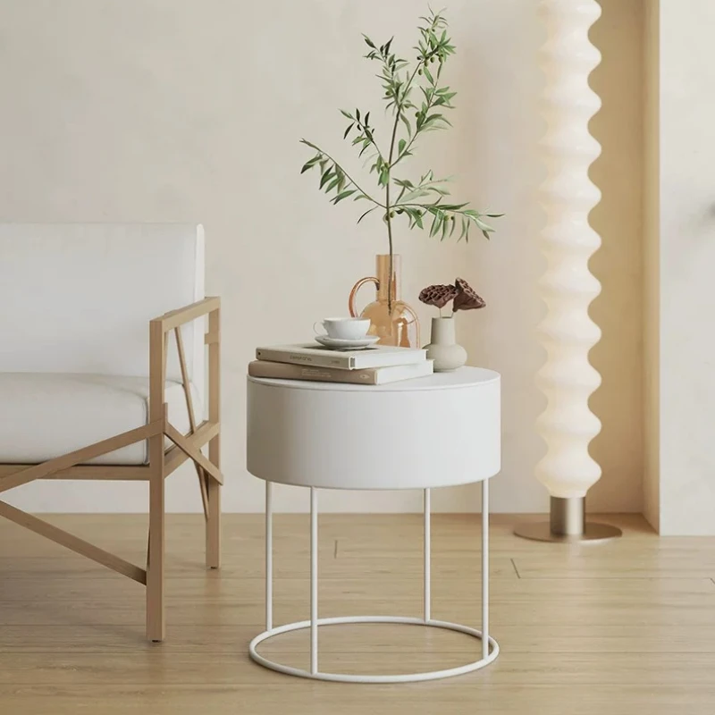 Steel Sofa Side Table Metal Living Room Office Round Side Table Nordic Small Tavolino Da Salotto Moderno Funky Furniture