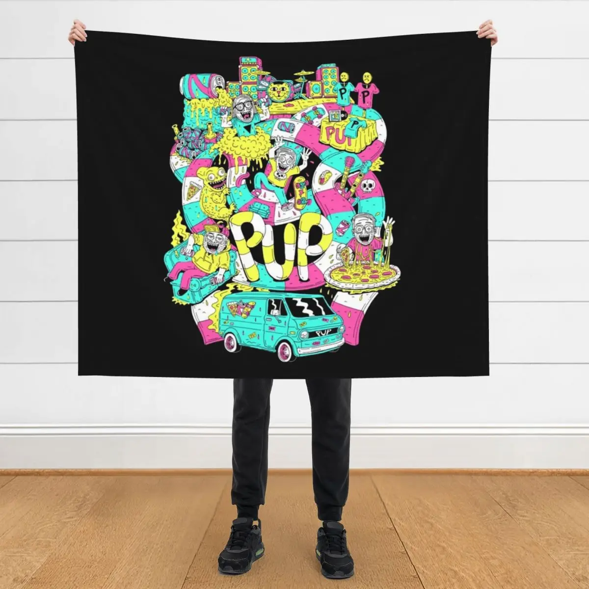 

PUP band logo Essential Throw Blanket Thermals For Travel christmas gifts Luxury Thicken blankets ands Blankets