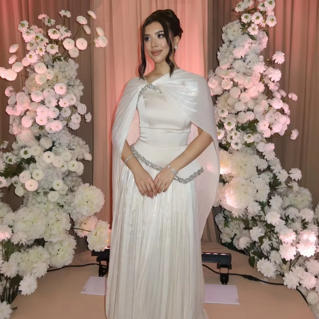 

Chiffon Beaded Party Long Bespoke Occasion Gown Evening Dresses Pastrol Unisex Jersey Retro Dubai Saudi Arabic Prom Customized