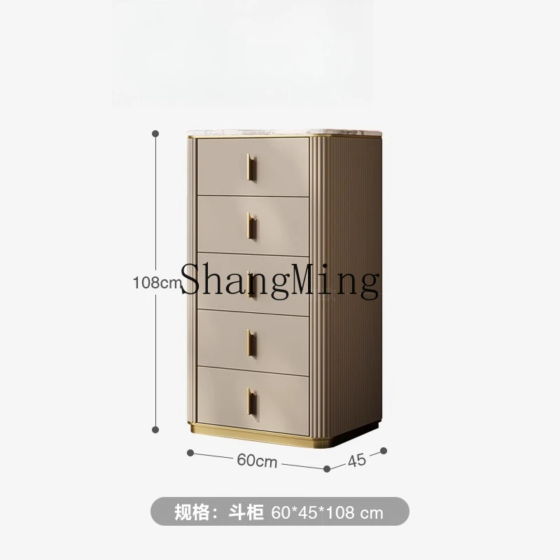 

CL post-modern marble mansion fashion senior bedroom storage three five six bucket cabinet