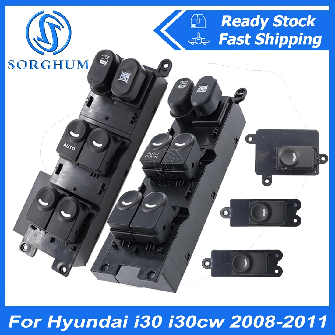 For Hyundai i30 i30cw 2008-2011 Car Front Rear Electric Power Window Switch LHD 93570-2L010 93570-2L000 93580-2L000 93580-1Z000