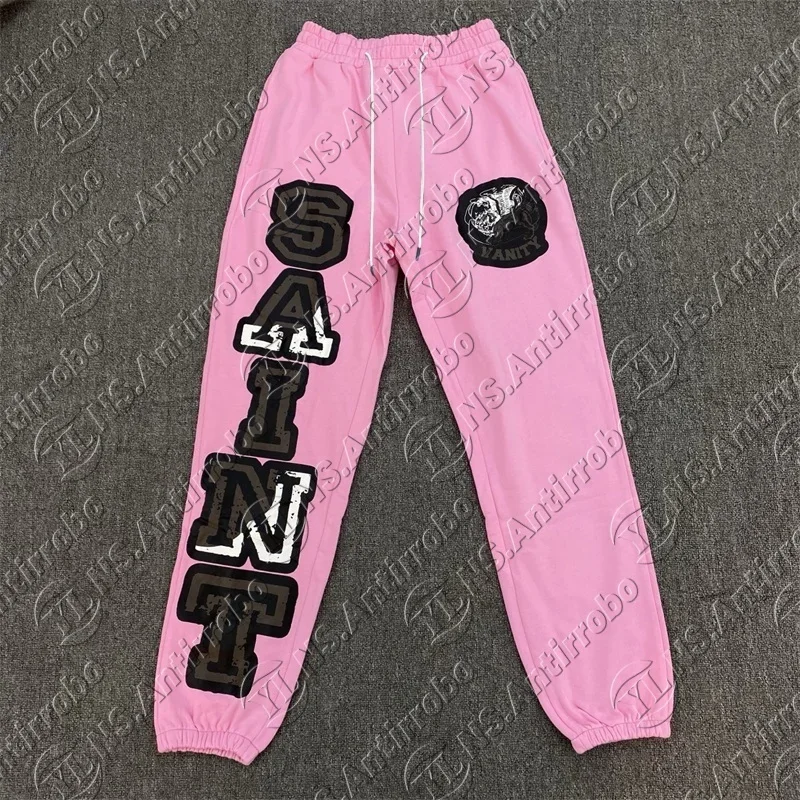 25 الصيف الهيب هوب متصدع الرسومات شعار طباعة سانت Sweatpants الرجال النساء عداء ببطء الرباط سراويل تقليدية بنطلون خمر