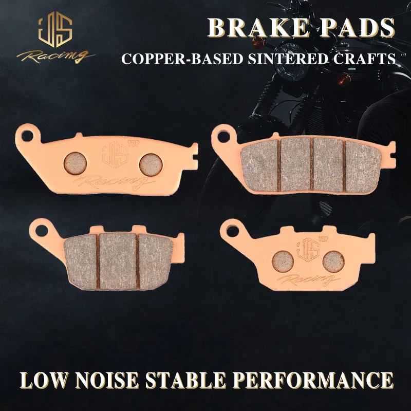 

JSRAOIMG Motorcycle Accessories Sintered Front Rear Brake Pads for Honda XL600V Transalp XL 600 FMX650 CTX700 NC700X NC750X/S
