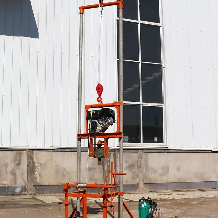 

Индивидуальная портативная гидравлическая буровая установка для водяных скважин на дизельном топливе, 25 л.с., для бурения скважин глубиной 100-180 м