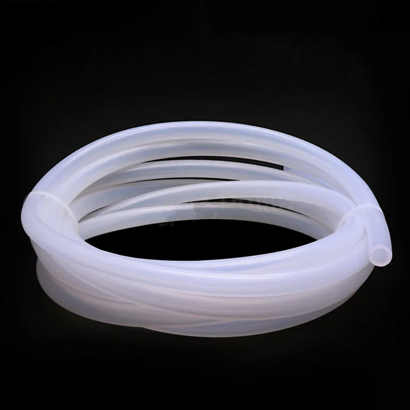 1M ID 2-15mm Trasparente Silicone per uso alimentare Gomma morbida Tubo trasparente per birra Latte Tubo flessibile per acqua potabile Tubo flessibile insapore
