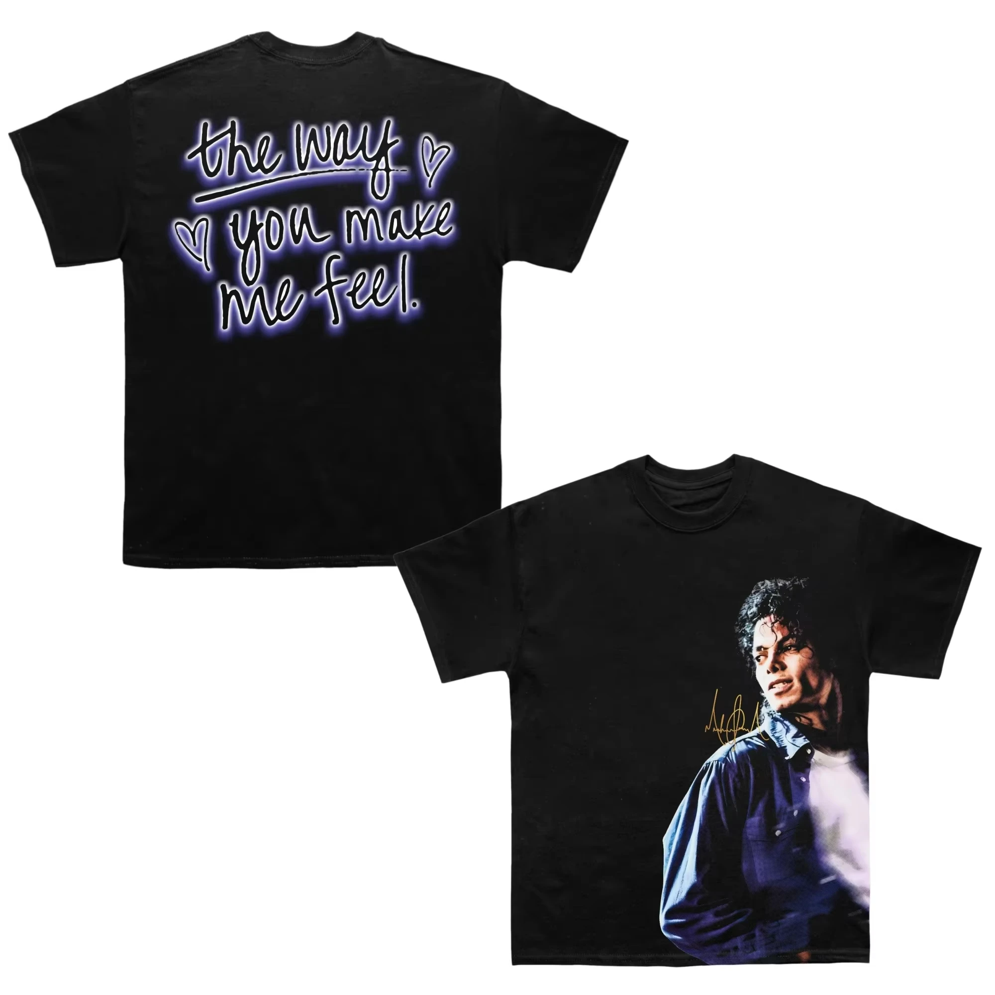2026 Michael Jackson Movie MJ Signature Popular T Shirt Men's Clothing Women's T-Shirt Y2k Tee Fans Gifts Summer T Shirt