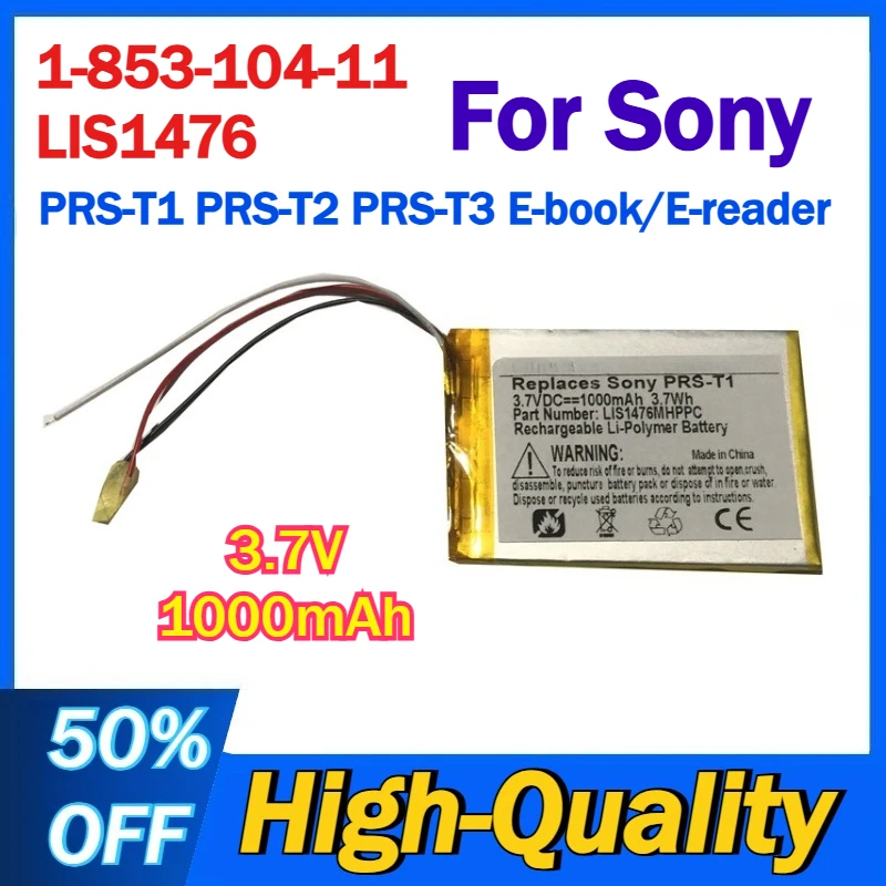 

1-853-104-11 LIS1476 LIS1476MHPPC(SY6) E-book/E-reader Battery 3.7V 1000mAh for Sony PRS-T1 PRS-T2 PRS-T3