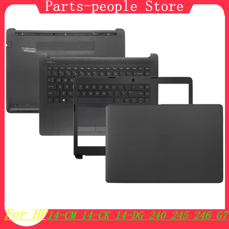 Para HP 14-CM 14-CK 14-DG 240 245 246 G7 cubierta trasera LCD para portátil/bisel frontal/bisagras/Palmrst/cubierta inferior carcasa superior L44056-001