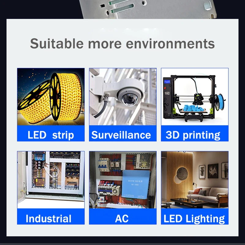 Switching Power Supply AC 110V 220V to DC 12V Source Adapter Light Transformer SMPS For LED Strips CCTV