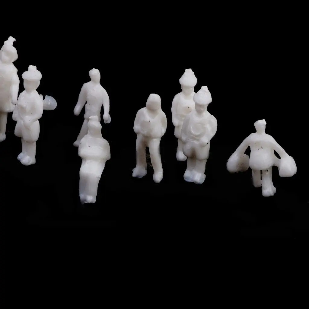 Model People Figures Scale 1:200 Pack of aprox.100 PCs White Assorted Style