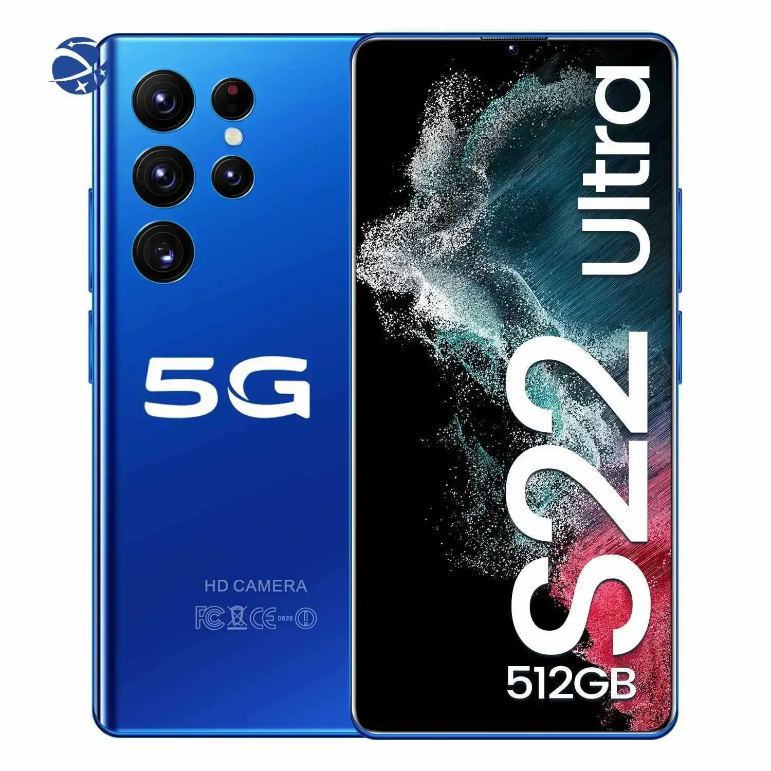 YYHC 5G Smartphone S22 Super 6,9-Zoll-Bildschirm 16+512GB Android-Telefon Original entsperrtes Telefon